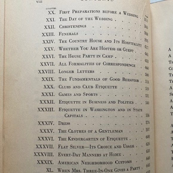 Vintage book of Etiquette by Emily Post edition 1933 - New Enlarged Edition - Picture 7 of 9